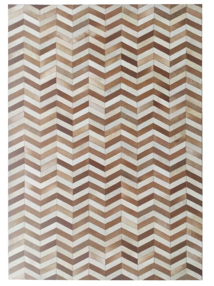 Modern tan entryway leather rug LR 003, 200x300cm