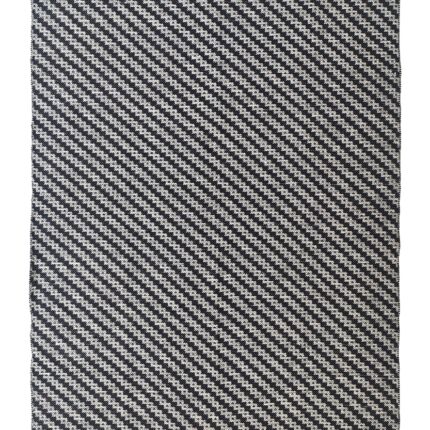Black & White Color Home Decor Polyester Woven Rug - WR 031 (200x300cm)