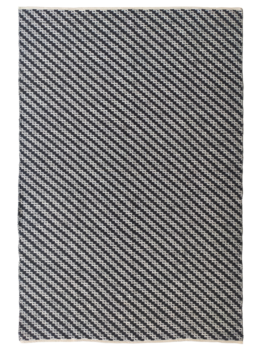 Black & White Home Decor Polyester Woven Rug WR 031 (200x300cm) - Elegant and Durable by Ramsha Home Black & White Color Home Decor Polyester Woven Rug - WR 031 (200x300cm)