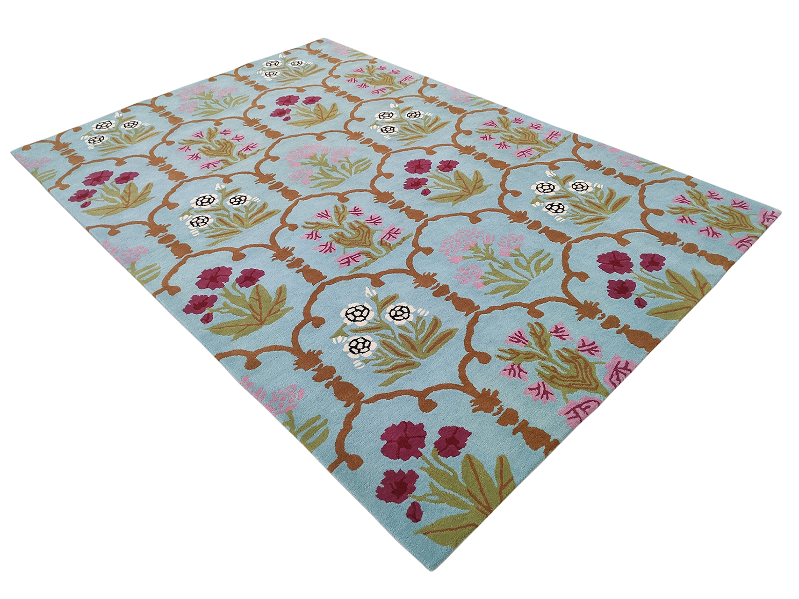 Artisanal Wool Rug with Unique Patterns and Colors - HTW 25 (202x292cm) Artisanal wool rug with unique patterns and colors