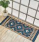 Handcrafted multi color braided jute kitchen mat BR 040 (80x200cm) by Ramsha Home
