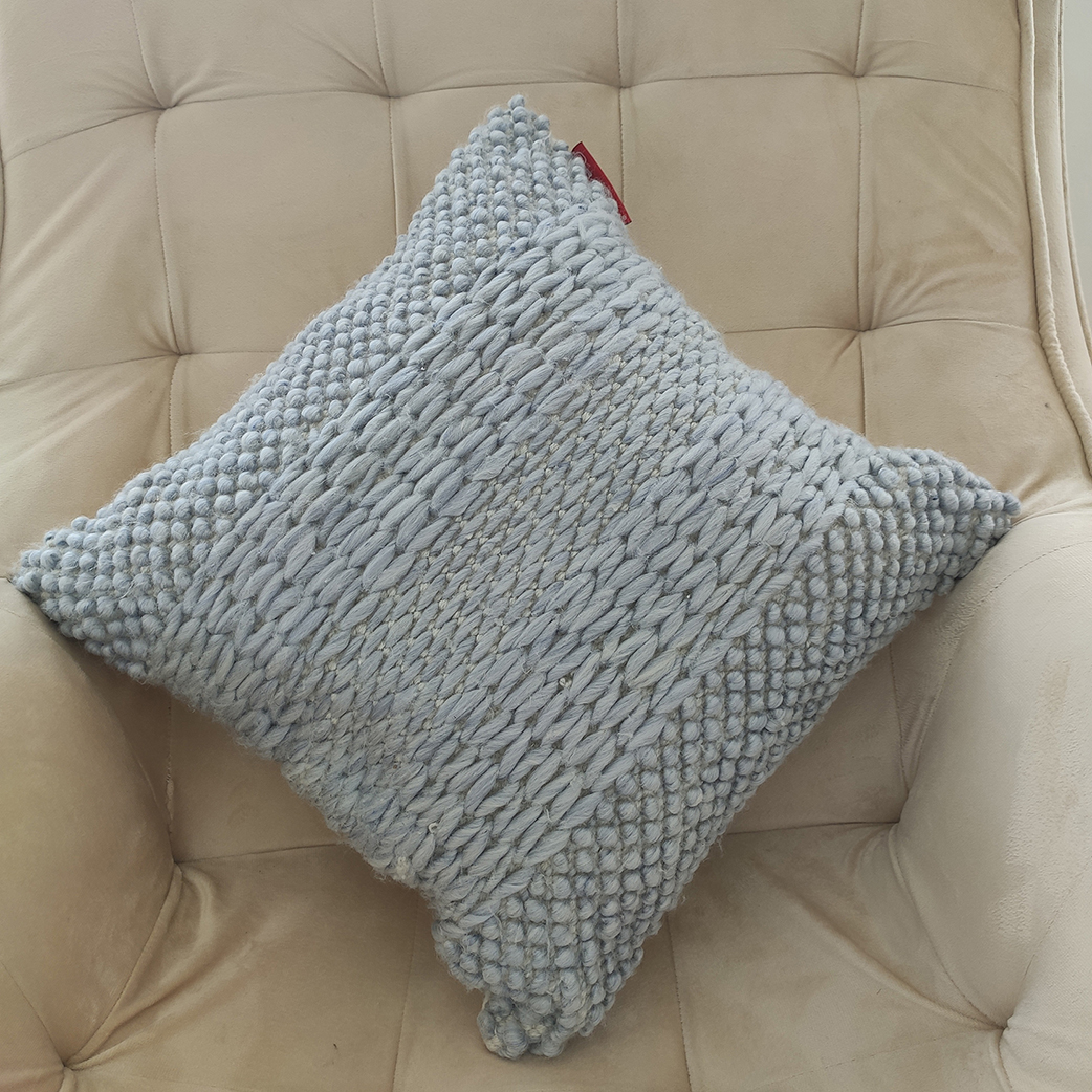 Eco-Friendly Woven Polyester Cushion CS-278 - Natural Color, 60X60cm Eco-friendly polyester cushion with filler CS-278, natural color, 60X60cm
