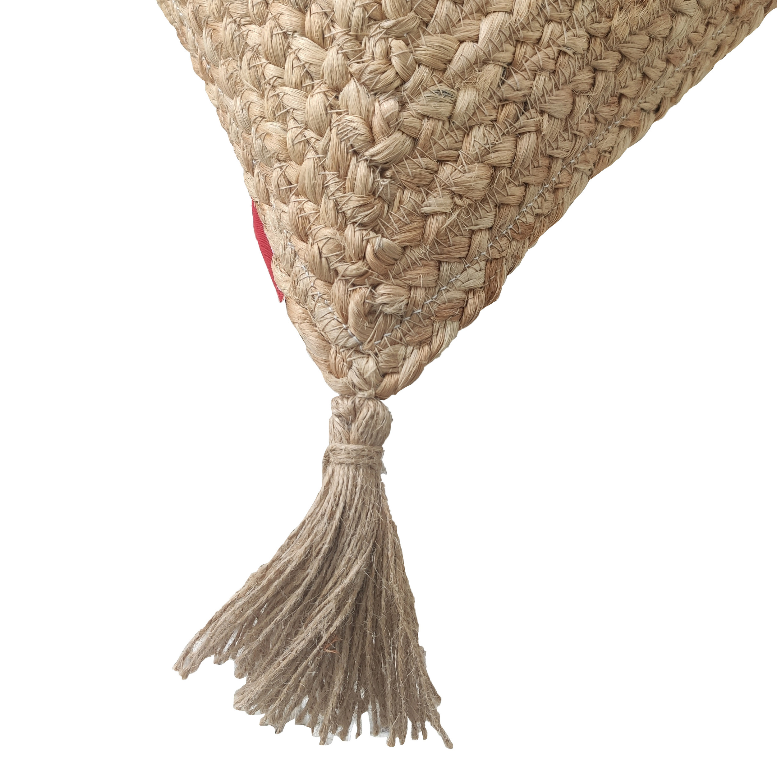 Decorative Jute Cushion CS-195 - Modern Farmhouse Style, 60X60cm Modern farmhouse jute cushion CS-195, 60X60cm