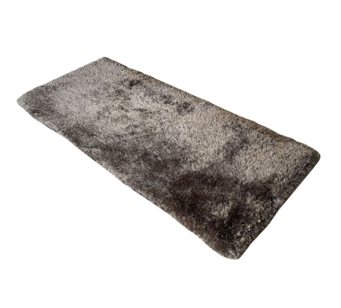 Elegant grey shaggy rug MPS 05, 80x200cm for home decor