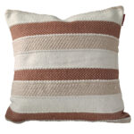 Polyester cushion with filler CS-253, home decor woven design, multi-color 60x60cm, perfect for car interiors by Ramsha Home.