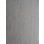 Elegance in Detail: Luxurious White and Silver Wool Rug by Ramsha Home
