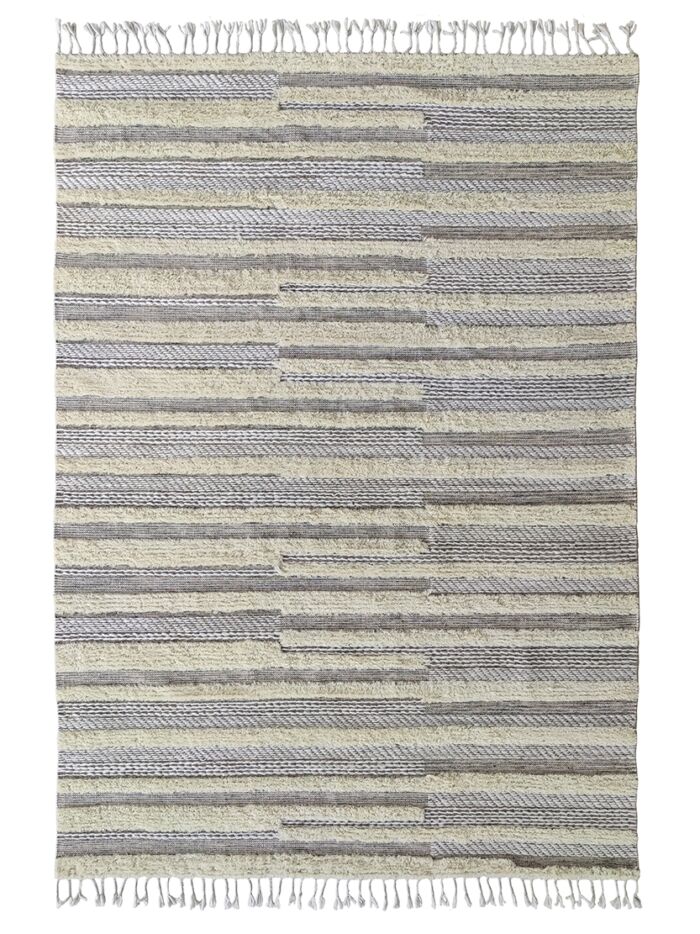 Natural Color Wool Bedroom Decor Woven Rug - SR 053 (250x350cm)