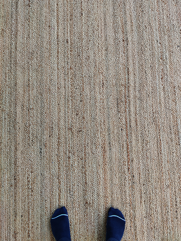 Durable Handmade Braided Jute Rug BR 018 - Home Decor (300x400cm) Handwoven natural color braided jute rug BR 018, 300x400cm eco-friendly