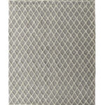 Natural & White Color Wool-Cotton Woven Rug - SRN 015 (300x400cm)