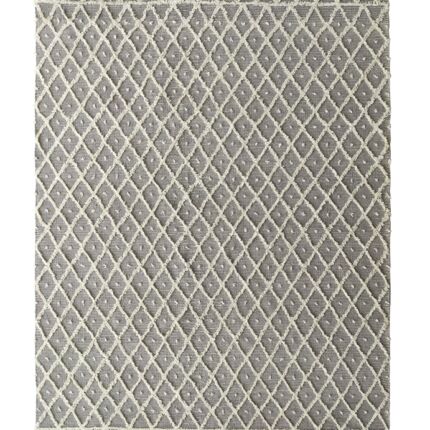 Natural & White Color Wool-Cotton Woven Rug - SRN 015 (300x400cm)