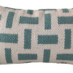 Decorative polyester cushion CS-256, hallway and office use, light blue and cream, 30X90cm