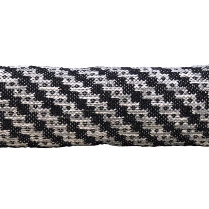 Woven cushion CS-257, farmhouse style, black and white colors, 30X90cm