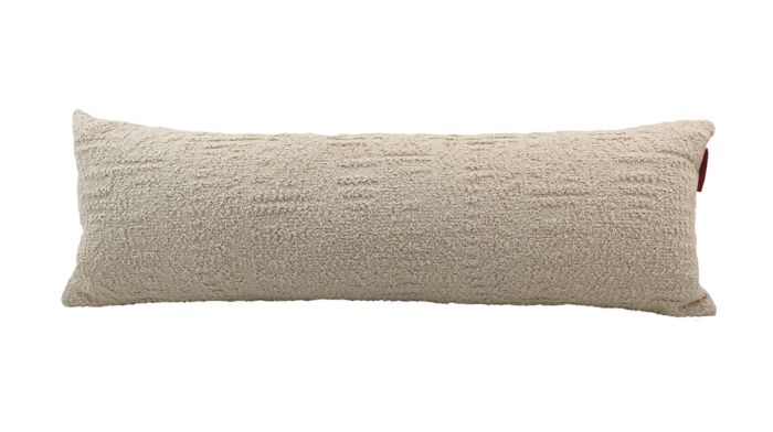 White Color Cotton Cushion with Filler for Sofa, Playroom, Couch - CS 202 (30x90cm) - Image 1