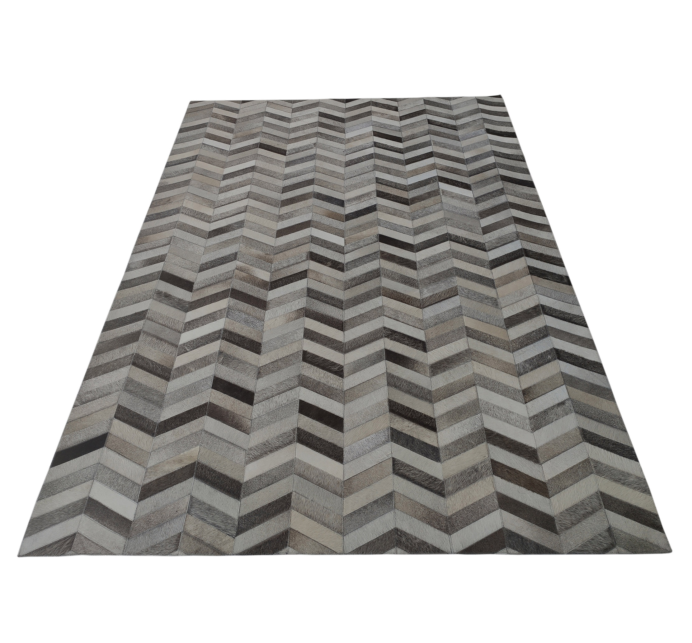 Grey Color Dining Room Decor Leather Rug LR 003 - Elegant 200x300cm Size Grey color leather rug LR 003 for dining room decor, 200x300cm