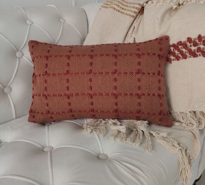 Multi-color polyester cushion CS-251 with filler, soft woven for stylish floor arrangements by Ramsha Home.