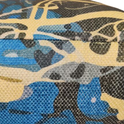 Polyester multi pouf, 50x50x30cm, ideal for study room decor by Ramsha Home.