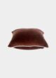 Brown Color Velvet Cushion with Filler for Hallway, Sofa, Cafe - CS 233 (55x55cm) - الصورة 2