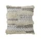 Decorative woven cushion CS-280, wool and cotton filler, natural color, 60X60cm