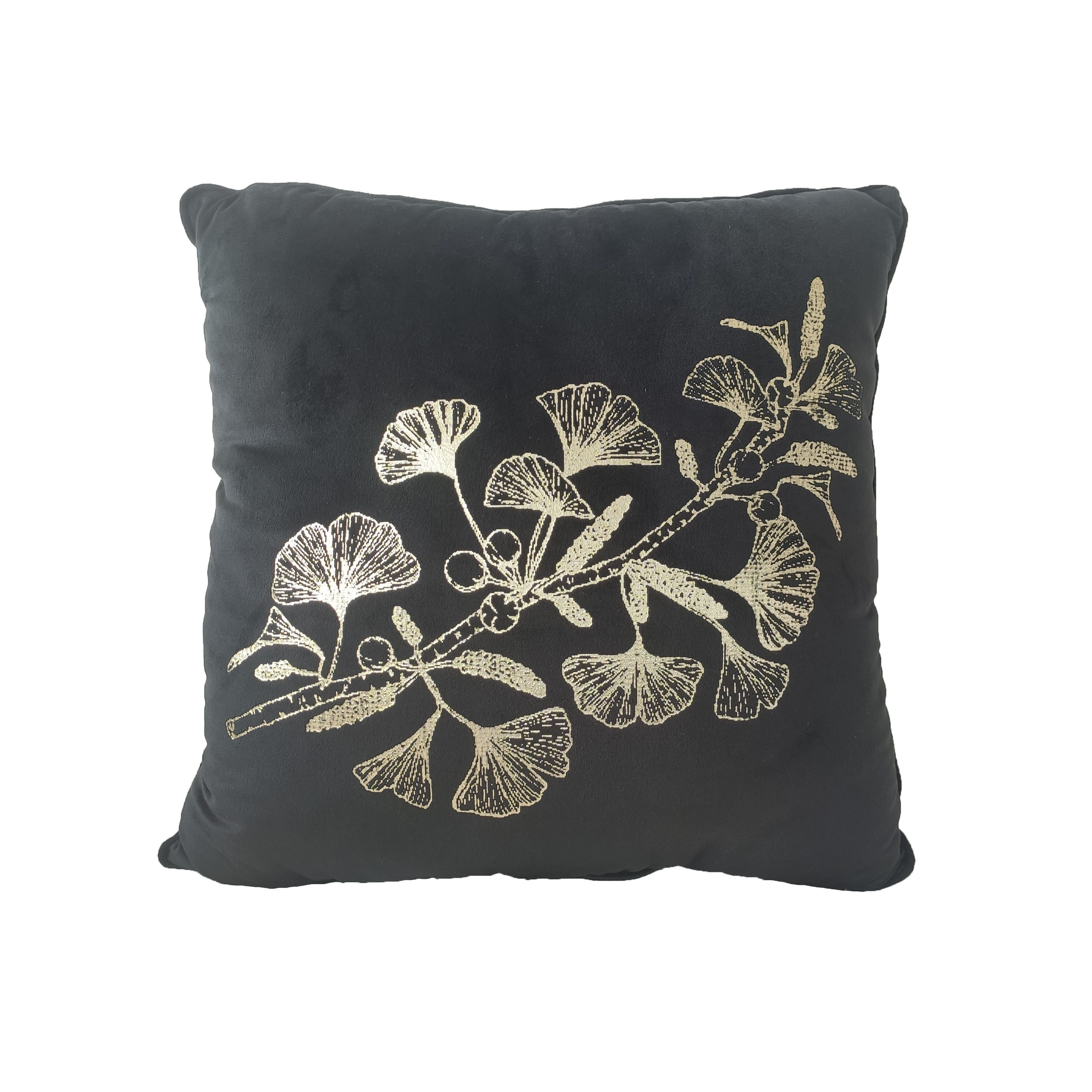 Stylish Black Cushion with Filler - Comfortable for Hallway or Playroom, 45X45cm Stylish black cushion with filler, 45X45cm