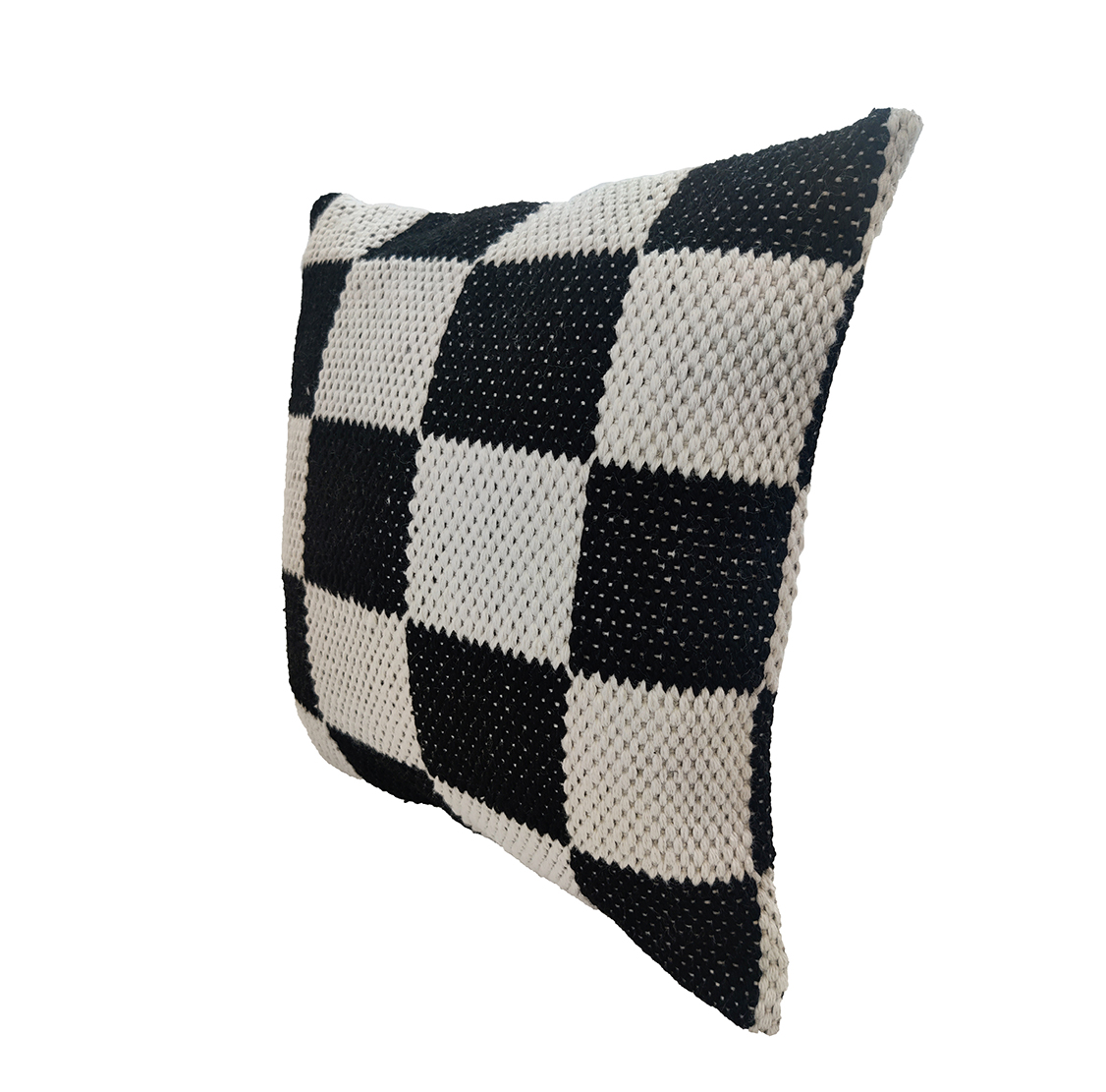 45 Black & White Polyester Cushion with Filler for Balcony, Couch, Floor - CS 255 (45x45cm) - Image 2