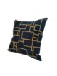 Black and Gold Cotton Cushion with Filler - CS 261 (45x45cm) - Image 2