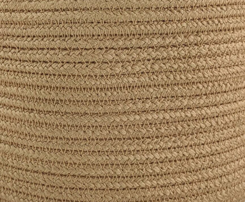 455 Stunning Beige Handmade Basket with Lid - BS 002 (22x22cm) - الصورة 2