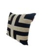 Black & Off White Color Cotton Cushion with Filler for Sofa, Floor, and Bedroom - CS 260 (45x45cm) - Image 2