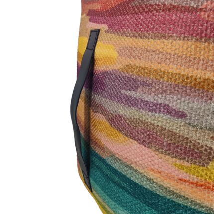 Living room multi color pouf PF-119, 40x40x40cm - stylish and comfy seating by Ramsha Home.