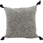 Black and White Color Polyester Cushion with Filler for Sofa, Office - CS 216 (60x60cm)