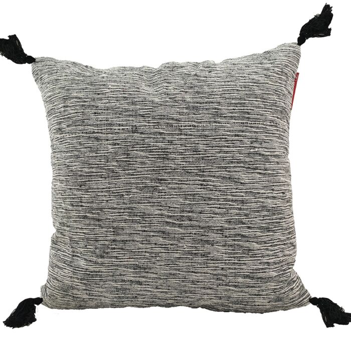 Black and White Color Polyester Cushion with Filler for Sofa, Office - CS 216 (60x60cm) - Image 1