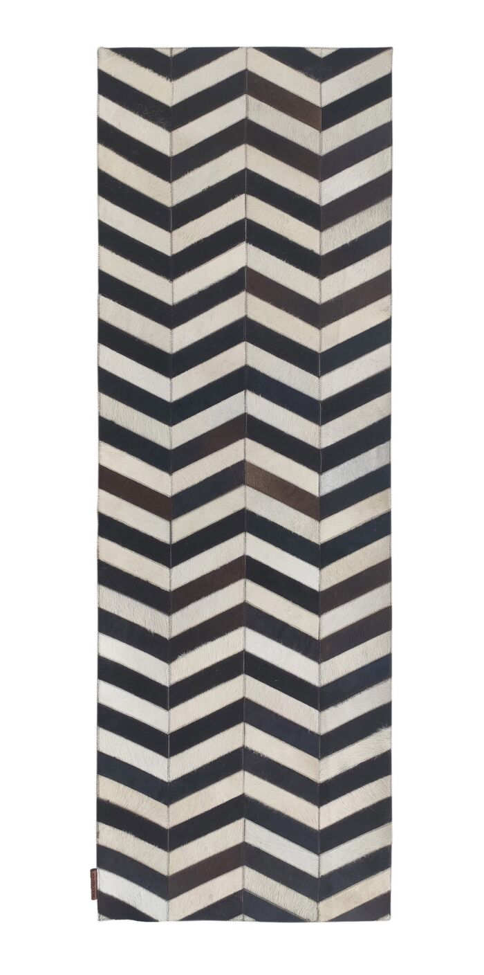 Charming Coffee Color Drawing Room Leather Rug - LR 003 (60x180cm)