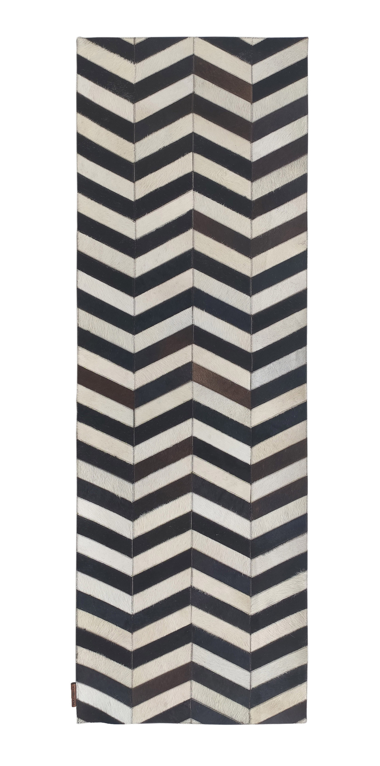 60X180 Charming Coffee Color Drawing Room Leather Rug - LR 003 (60x180cm)