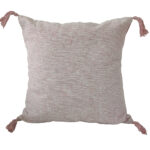 Soft pink polyester cushion for sofa or office, 60X60cm