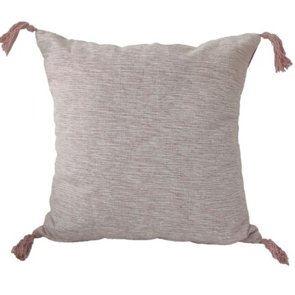 Soft pink polyester cushion for sofa or office, 60X60cm