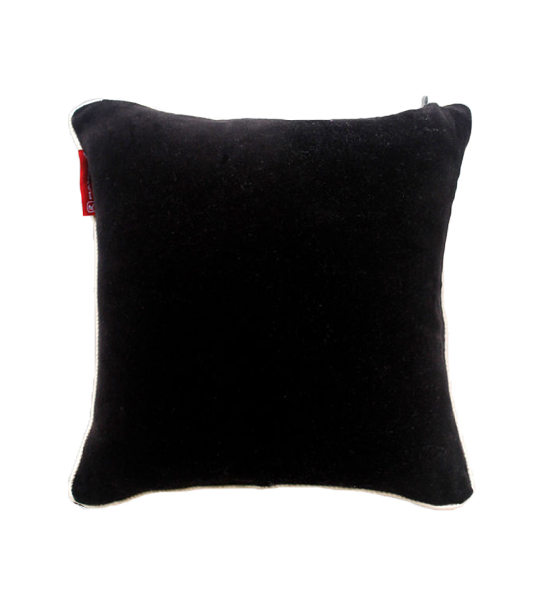 60X60 Black Color Velvet Cushion with Filler for Floor, Bench, Sofa - CS 235 (60x60cm) - Image 1