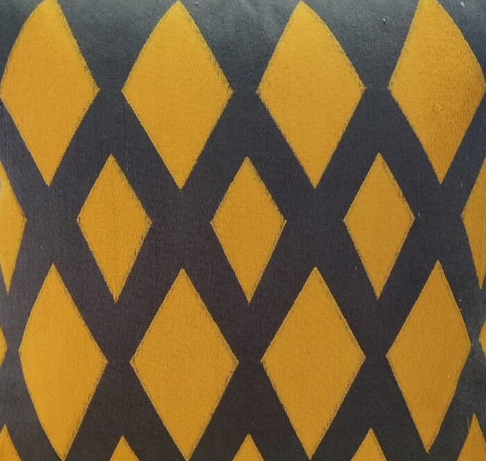 Black & Gold Color Cotton Cushion with Filler for Window Seat, Cafe, Couch - CS 258 (45x45cm) - Image 4
