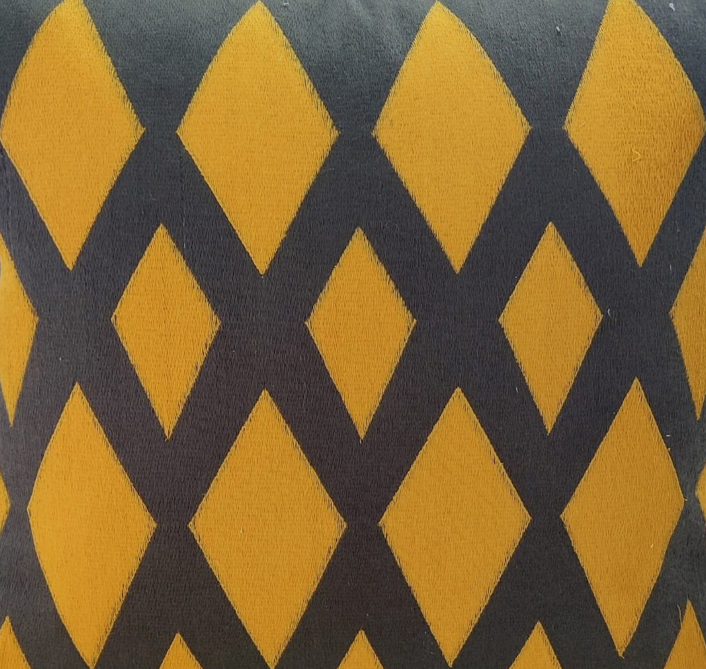 645 Black & Gold Color Cotton Cushion with Filler for Window Seat, Cafe, Couch - CS 258 (45x45cm) - Image 4