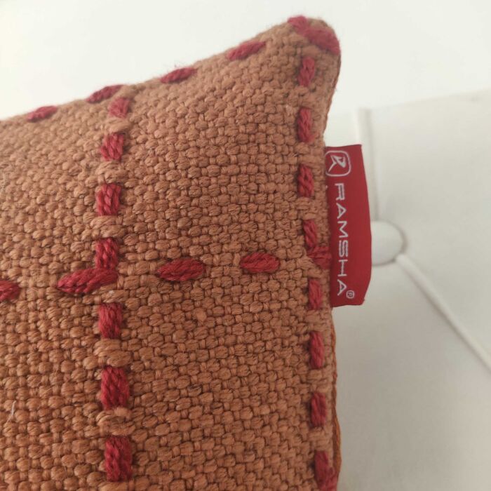 Soft woven polyester cushion CS-251, 60x60cm, perfect for enhancing couch comfort in vibrant multi-color by Ramsha Home.