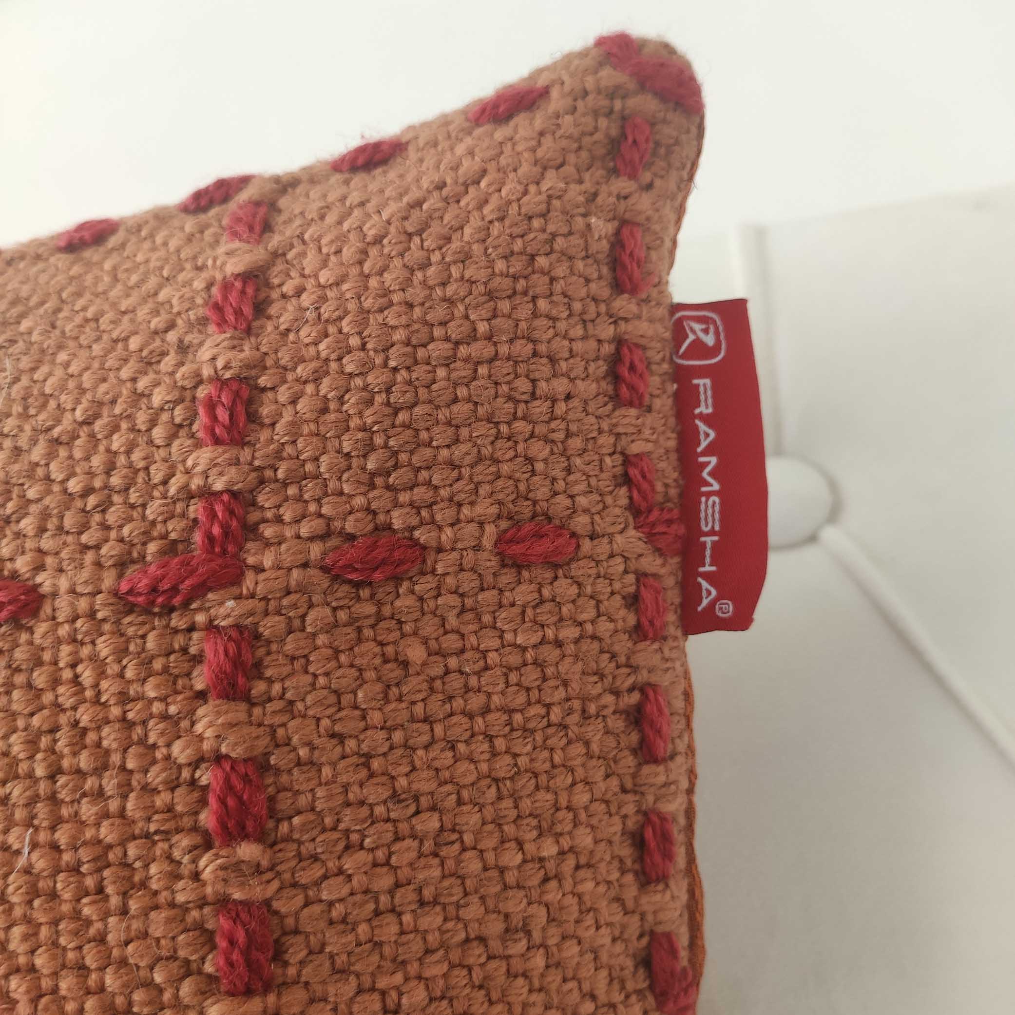 Soft Woven Polyester Cushion CS-251: Stylish Addition to Your Couch Soft woven polyester cushion CS-251, 60x60cm, perfect for enhancing couch comfort in vibrant multi-color by Ramsha Home.