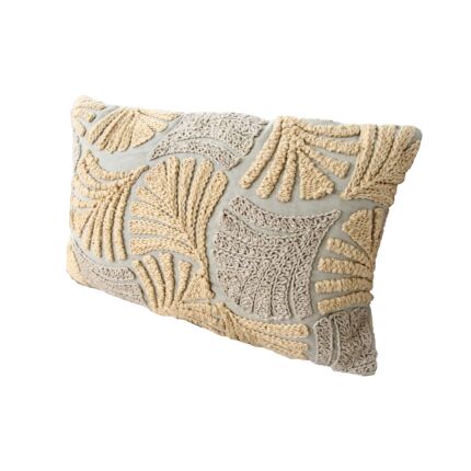 Embroidered cotton cushion CS-263, multi-color, 30x50cm, perfect for home decor by Ramsha Home.