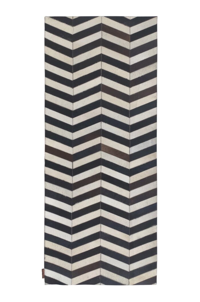 Stunning Coffee Color Drawing Room Leather Rug - LR 003 (80x200cm)