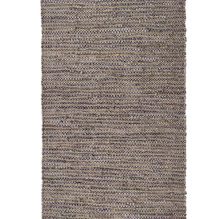 Multi Color Jute & Leather Woven Rug - WR 016 (80x200cm)