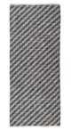 Black & White Color Polyester Woven Rug - WR 031 (80x200cm)
