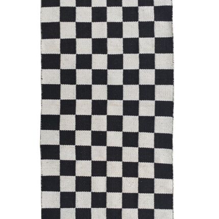 Black & White Decorative Woven Rug - WR 029 (80x200cm)