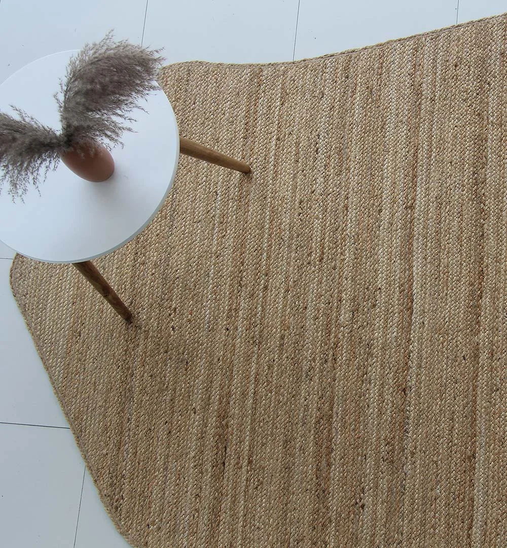 Handmade Jute Rugs Dubai – Natural Circle Carpets | Ramsha Home Handmade jute rug UAE – eco-friendly floor covering | Ramsha Home