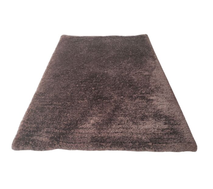 Brown shaggy rug MPS 04 for living room decor, 200x300cm