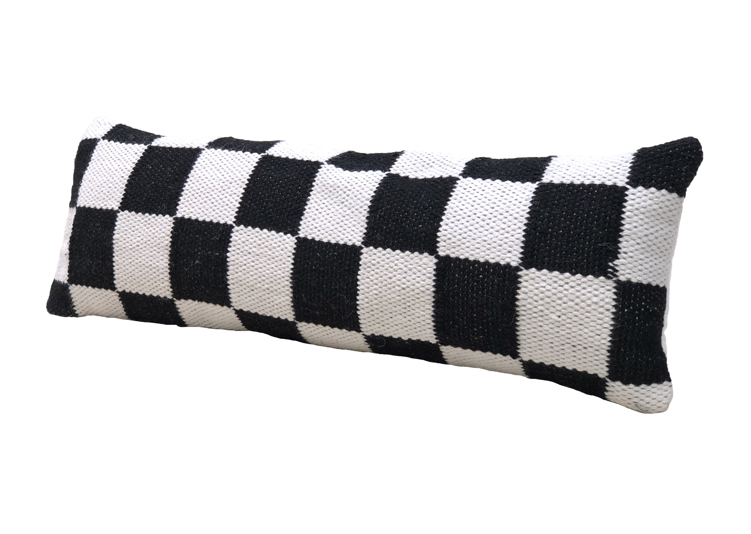 Luxury Woven Cushion CS-255 - Black & White, Balcony Decor, 30X90cm Luxury woven cushion CS-255, black and white, 30X90cm