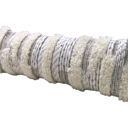 Natural color woven cushion CS-280, wool and cotton blend, 30X90cm
