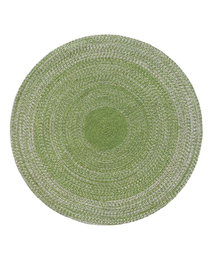 Enhance Your Hall: Green and White Braided Decorative Items by Ramsha Home