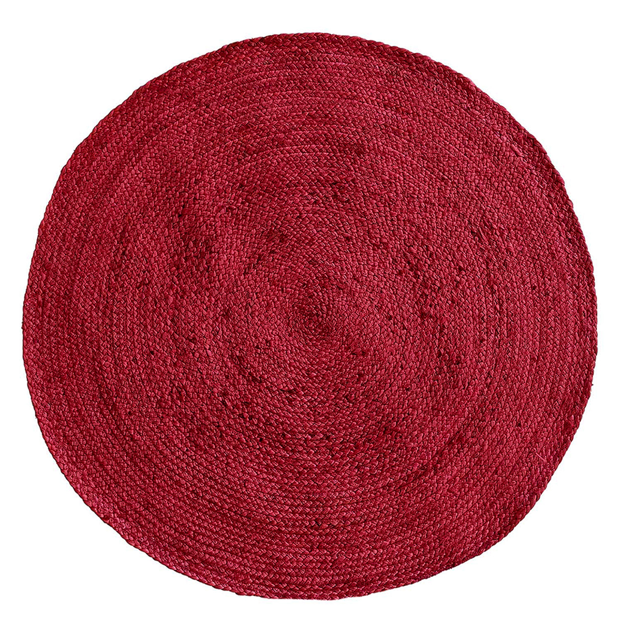 Round Braided Jute Rug BR 060 - Balcony Mat, Rustic Charm, 90cm Beautiful Handmade Balcony Mat Jute Round Rug - BR 060 (90cm)